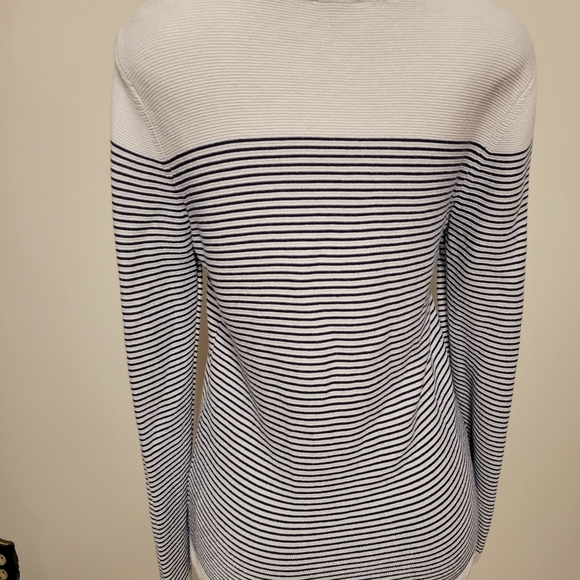 TALBOT Black And White Sweater Small Demure Classic - Picture 5 of 6